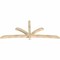 Ekena Millwork Davenport Rough Sawn Timber Gable Bracket, Douglas Fir, 108"W x 45"H x 4"D x 4"F, 10/12 Pitch GBW108X45X0404DAV00RDF - alternate 5